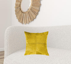 18" X 18" X 5" Yellow Quattro Pillow