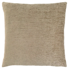 18" X 18" Tan Polyester Zippered Pillow
