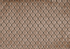 18" X 18" Beige Velvet Polyester Diamond Zippered Pillow