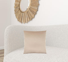 18" X 18" Gold Polyester Zippered Pillow