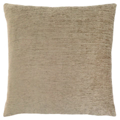 Set Of Two 18" X 18" Tan Polyester Zippered Pillow