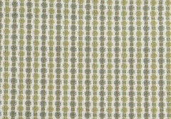 18" X 18" Green and White Polyester Striped Zippered Pillow