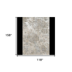 10' X 13' Sand Silver Area Rug
