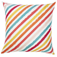 Beachy Slanted Stripe Decorative Throw Pillow Cover