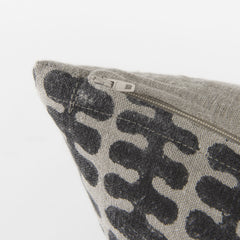 Light Gray And Black Throw Pillow Cover