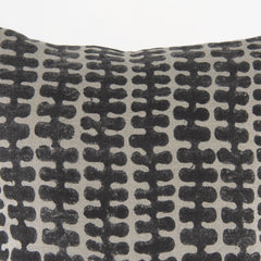 Light Gray And Black Throw Pillow Cover