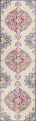 10' Cream Oriental Dhurrie Runner Rug