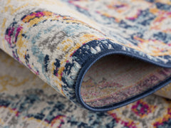 13' Runner Cream Oriental Dhurrie Runner Rug