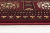 3’ x 15’ Red Eclectic Geometric Pattern Runner Rug