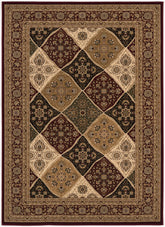 3’ x 20’ Red Decorative Diamonds Runner Rug