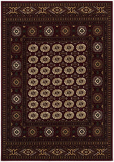 3’ x 13’ Red Eclectic Geometric Pattern Runner Rug