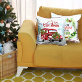 Set of 2 Merry Christmas Tis the Season Thow Pillow Covers