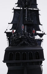 29" Black Black Pearl Pirate Boat Hand Painted Decorative Boat