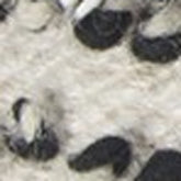 Black and Cream Plaid Super Textured Shag Throw Pillow