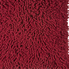 Red Boho Textured Modern Down Throw Pillow