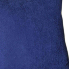 Set Of Two 18" X 18" Navy Blue Polyester Zippered Pillow Cover