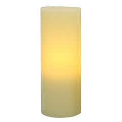 8" Ivory Flameless Pillar Candle
