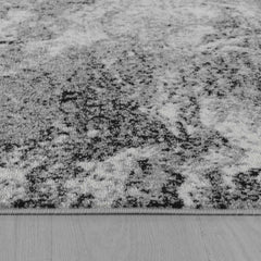 2' X 13' Grey Abstract Area Rug