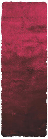 6' Merlot Shag Hand Tufted Runner Rug