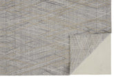 4' X 6' Gray And Ivory Abstract Hand Woven Area Rug