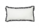 10"x20" Black and White Have Yourself A Merry Little Christmas Pillow With Fringe