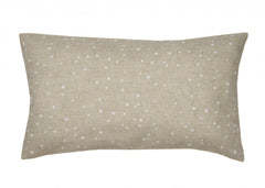 12" X 20" Beige and Orange Thanksgiving Linen Linen Blend Zippered Pillow With Embroidery