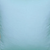 20"x20" Blue and Beige Linen Blend Zippered Pillow