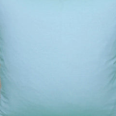 20"x20" Blue and Beige Linen Blend Zippered Pillow