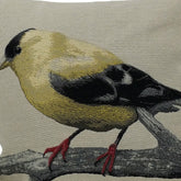 18"x18" Gold Bird Polyester and Cotton blend Zippered Pillow