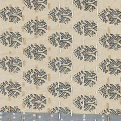 Beige Knitted Cotton Patchwork Throw Blanket