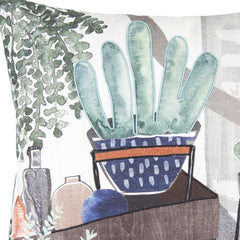 Set Of Two 15 x 6 Green Cotton blend Zippered Pillow