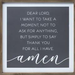 White Thankful Wall Decor