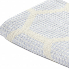 Purple Woven Cotton Geometric Throw Blanket