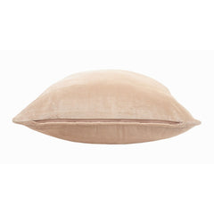 20" X 20" Taupe Cotton Zippered Pillow