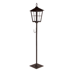 43" Black Flameless Lantern Candle Holder
