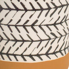 Brown and Black Set of Four Dolomite 3.32468 ounce Round Pot Planter