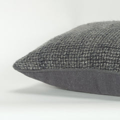 20" Gray Cotton Blend Pillow