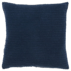 22" Navy Blue Cotton Pillow