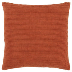 22" Orange Cotton Pillow