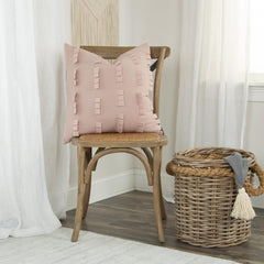 20" Blush Cotton Pillow
