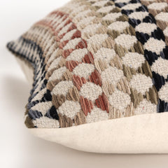 20" Blue and Green Cotton Pillow