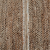 9' x 12' Brown and Ivory Striped Hand Woven Area Rug