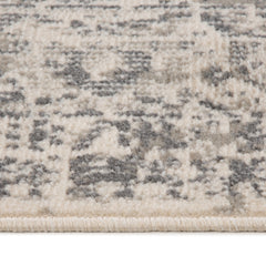 6' x 9' Gray Medallion Power Loom Area Rug