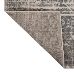 5' x 7' Gray Medallion Power Loom Area Rug