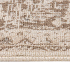 5' x 7' Cream Medallion Power Loom Area Rug