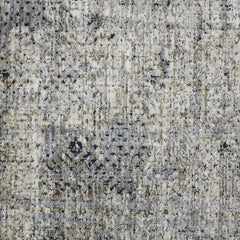 10' x 14' Gray and Ivory Abstract Power Loom Area Rug