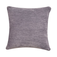 24" X 24" Gray Chenille Zippered Pillow
