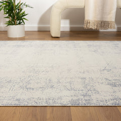 2' x 3' Gray Abstract Washable Non Skid Area Rug