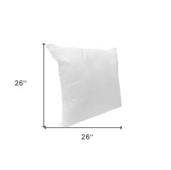 26" X 26" White Polyester Blown Seam Pillow Insert