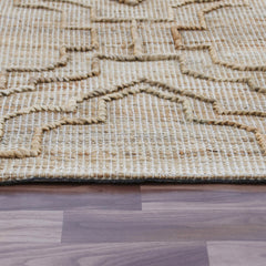 5' x 8' Brown Trellis Hand Woven Area Rug